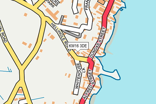 KW16 3DE map - OS OpenMap – Local (Ordnance Survey)