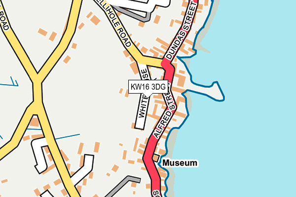 KW16 3DG map - OS OpenMap – Local (Ordnance Survey)