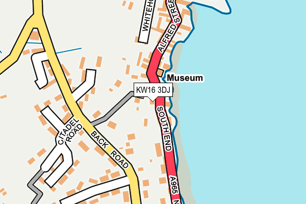 KW16 3DJ map - OS OpenMap – Local (Ordnance Survey)