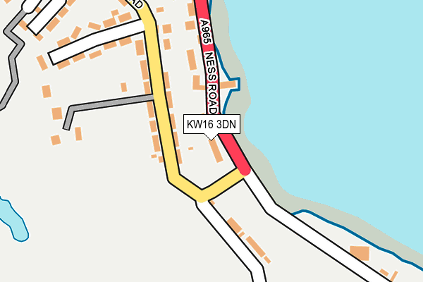 KW16 3DN map - OS OpenMap – Local (Ordnance Survey)