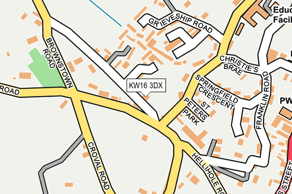 KW16 3DX map - OS OpenMap – Local (Ordnance Survey)