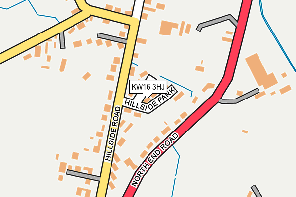 KW16 3HJ map - OS OpenMap – Local (Ordnance Survey)
