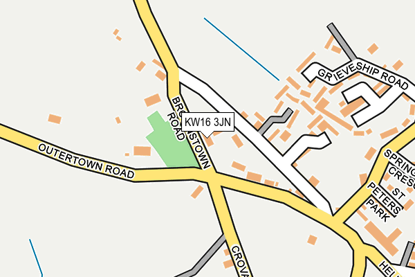 KW16 3JN map - OS OpenMap – Local (Ordnance Survey)