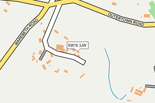 KW16 3JW map - OS OpenMap – Local (Ordnance Survey)
