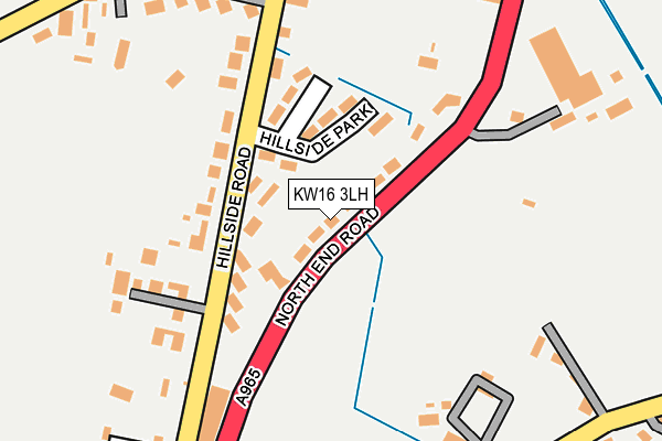 KW16 3LH map - OS OpenMap – Local (Ordnance Survey)