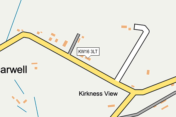 KW16 3LT map - OS OpenMap – Local (Ordnance Survey)