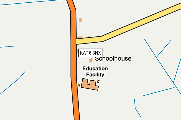 KW16 3NX map - OS OpenMap – Local (Ordnance Survey)