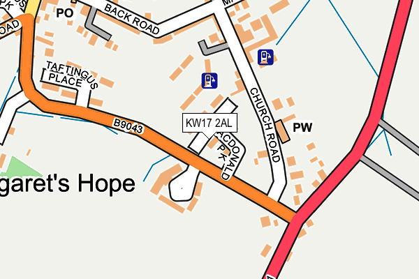 KW17 2AL map - OS OpenMap – Local (Ordnance Survey)