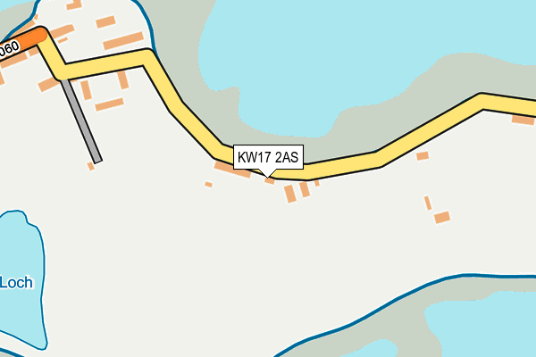 KW17 2AS map - OS OpenMap – Local (Ordnance Survey)
