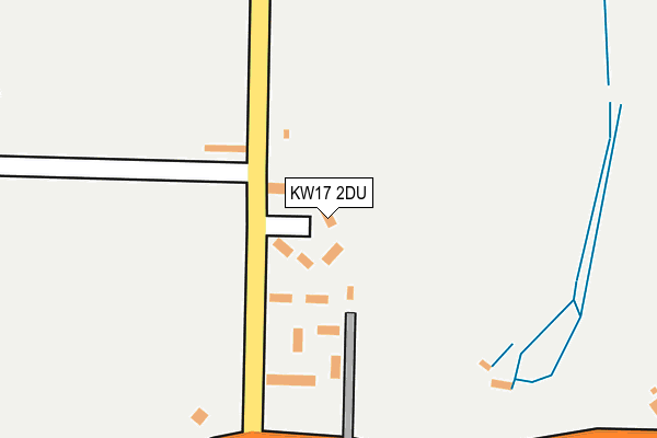 KW17 2DU map - OS OpenMap – Local (Ordnance Survey)