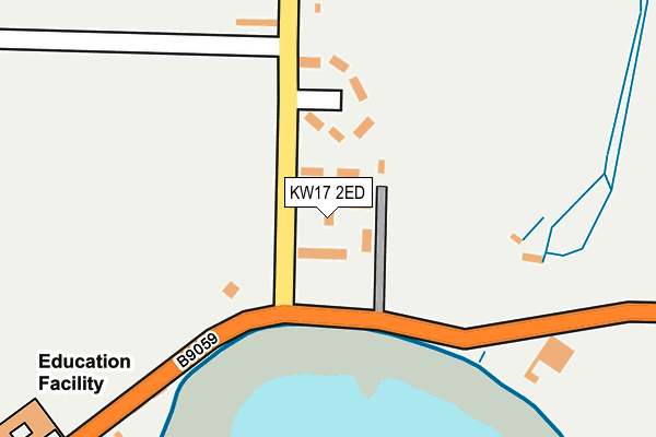 KW17 2ED map - OS OpenMap – Local (Ordnance Survey)