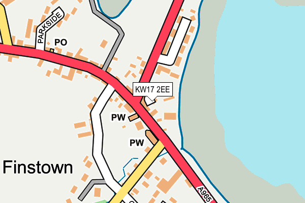 KW17 2EE map - OS OpenMap – Local (Ordnance Survey)