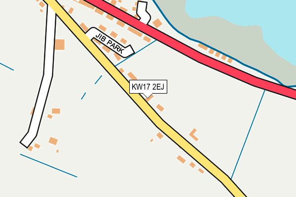 KW17 2EJ map - OS OpenMap – Local (Ordnance Survey)