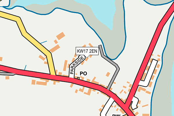 KW17 2EN map - OS OpenMap – Local (Ordnance Survey)