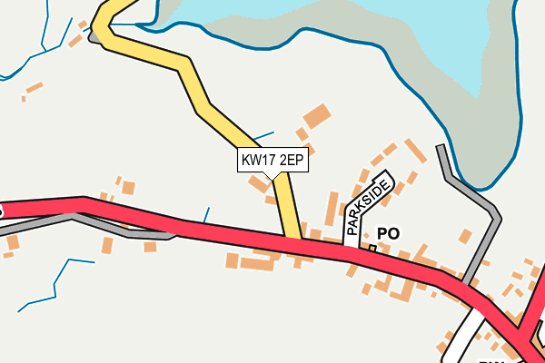 KW17 2EP map - OS OpenMap – Local (Ordnance Survey)