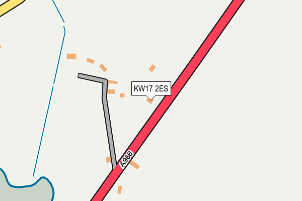 KW17 2ES map - OS OpenMap – Local (Ordnance Survey)