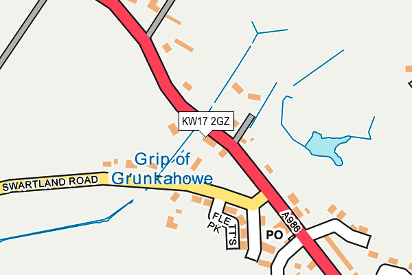 KW17 2GZ map - OS OpenMap – Local (Ordnance Survey)