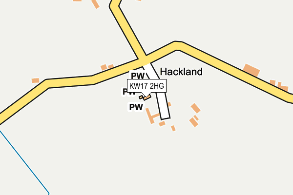 KW17 2HG map - OS OpenMap – Local (Ordnance Survey)
