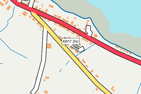 KW17 2HJ map - OS OpenMap – Local (Ordnance Survey)