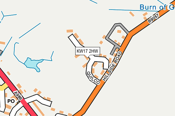 KW17 2HW map - OS OpenMap – Local (Ordnance Survey)