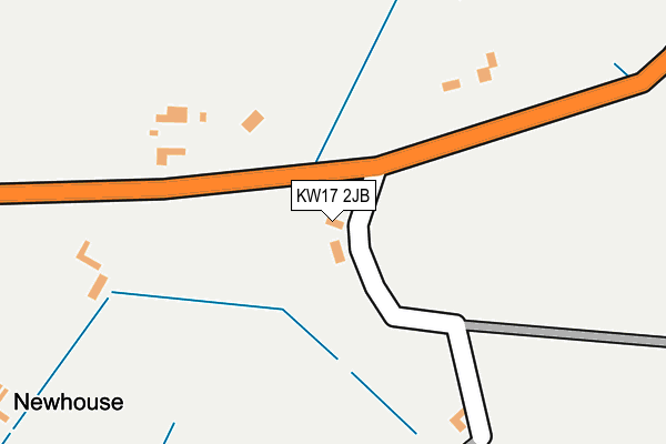 KW17 2JB map - OS OpenMap – Local (Ordnance Survey)