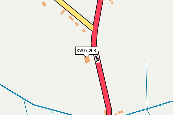 KW17 2LB map - OS OpenMap – Local (Ordnance Survey)