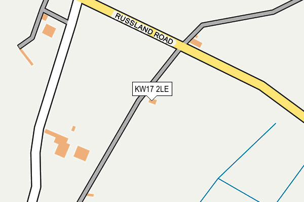 KW17 2LE map - OS OpenMap – Local (Ordnance Survey)