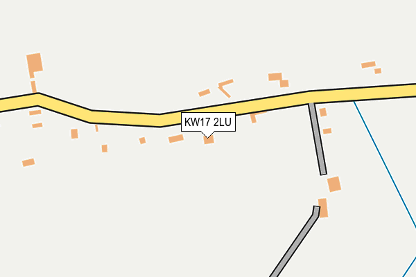KW17 2LU map - OS OpenMap – Local (Ordnance Survey)