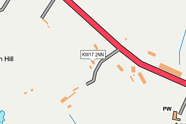 KW17 2NN map - OS OpenMap – Local (Ordnance Survey)