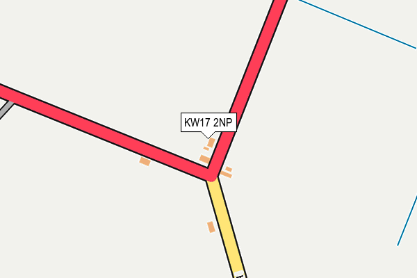 KW17 2NP map - OS OpenMap – Local (Ordnance Survey)