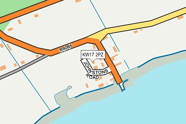 KW17 2PZ map - OS OpenMap – Local (Ordnance Survey)
