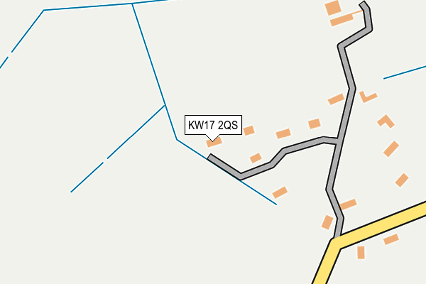 KW17 2QS map - OS OpenMap – Local (Ordnance Survey)