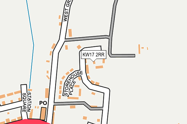 KW17 2RR map - OS OpenMap – Local (Ordnance Survey)