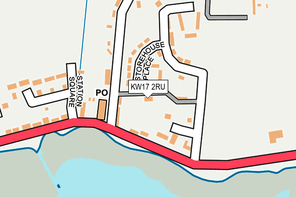 KW17 2RU map - OS OpenMap – Local (Ordnance Survey)