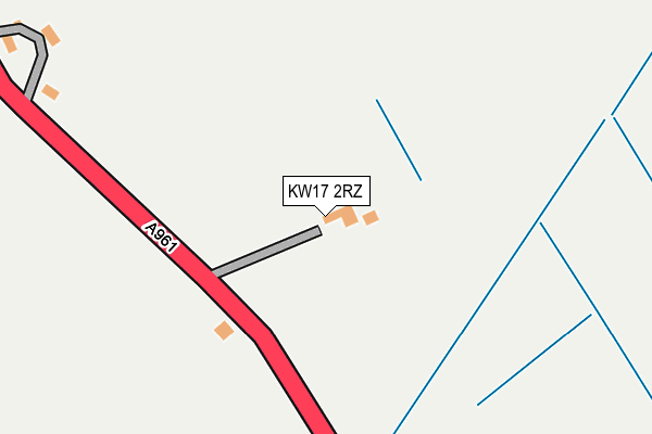 KW17 2RZ map - OS OpenMap – Local (Ordnance Survey)