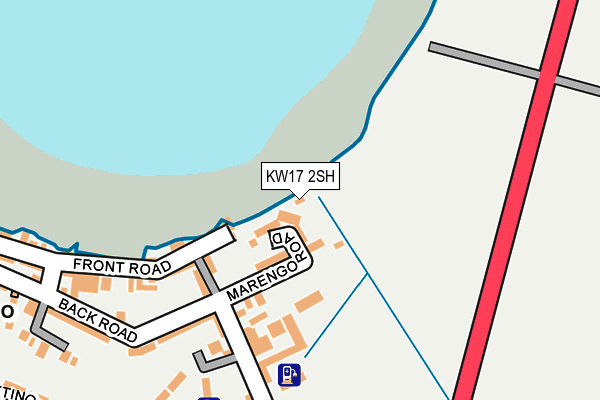KW17 2SH map - OS OpenMap – Local (Ordnance Survey)