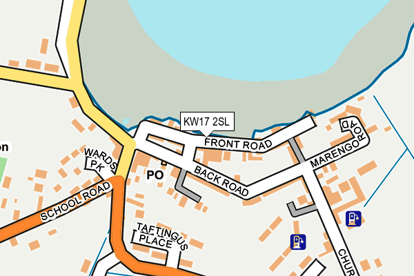 KW17 2SL map - OS OpenMap – Local (Ordnance Survey)