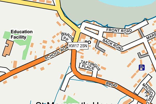 KW17 2SN map - OS OpenMap – Local (Ordnance Survey)