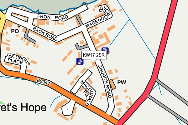 KW17 2SR map - OS OpenMap – Local (Ordnance Survey)