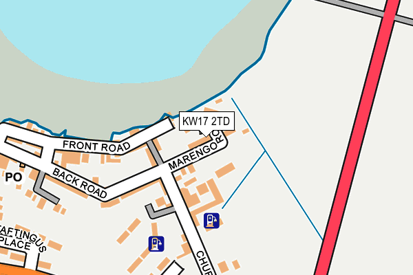 KW17 2TD map - OS OpenMap – Local (Ordnance Survey)