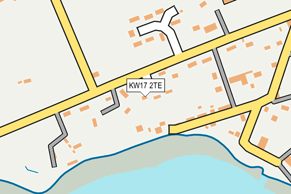 KW17 2TE map - OS OpenMap – Local (Ordnance Survey)