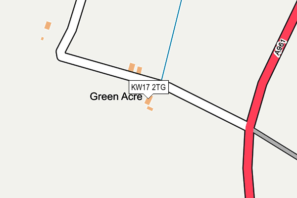 KW17 2TG map - OS OpenMap – Local (Ordnance Survey)