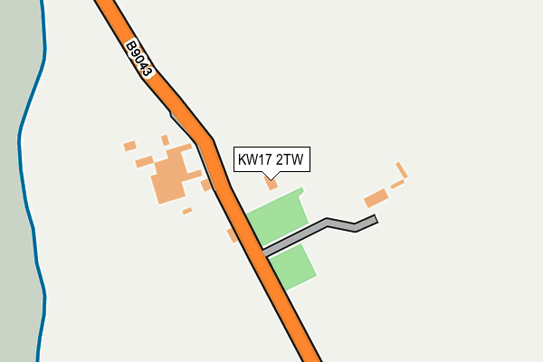 KW17 2TW map - OS OpenMap – Local (Ordnance Survey)