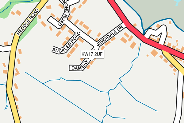 KW17 2UF map - OS OpenMap – Local (Ordnance Survey)