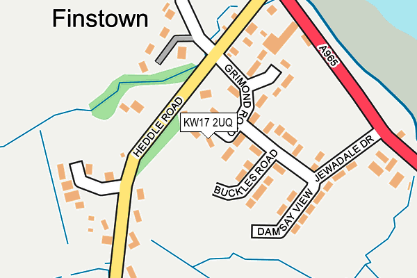 KW17 2UQ map - OS OpenMap – Local (Ordnance Survey)