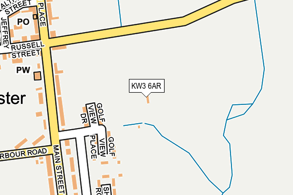 KW3 6AR map - OS OpenMap – Local (Ordnance Survey)