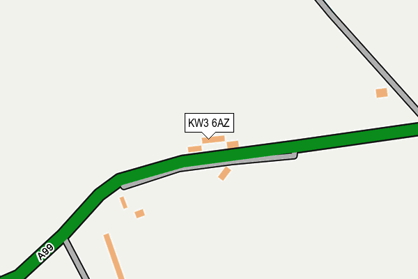 KW3 6AZ map - OS OpenMap – Local (Ordnance Survey)