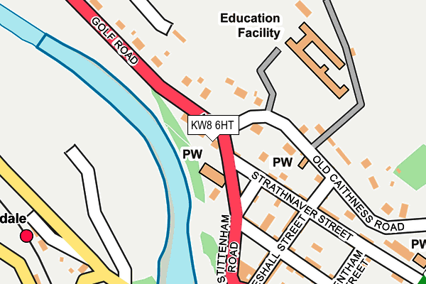 KW8 6HT map - OS OpenMap – Local (Ordnance Survey)