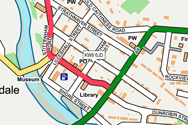 KW8 6JD map - OS OpenMap – Local (Ordnance Survey)