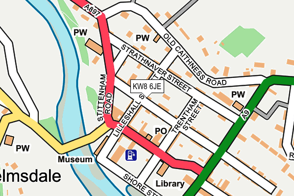 KW8 6JE map - OS OpenMap – Local (Ordnance Survey)